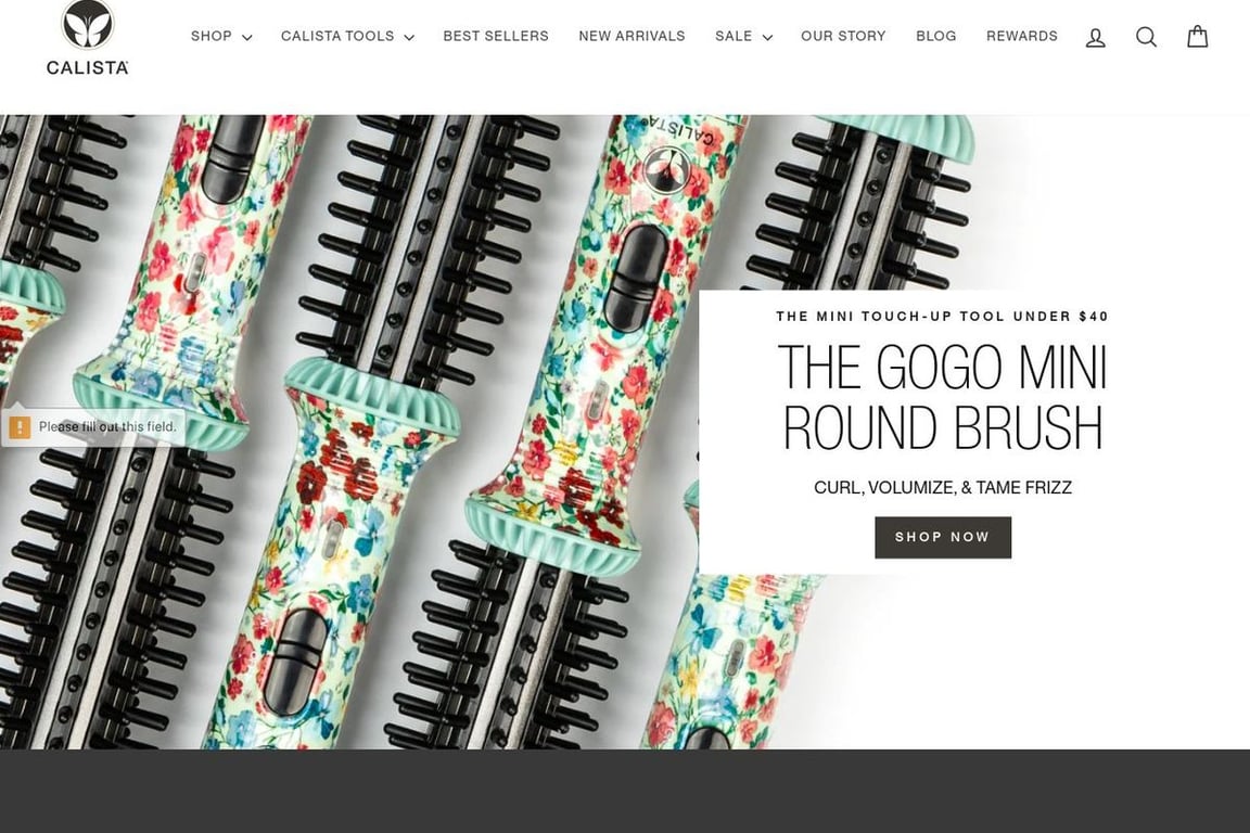 Calista Tools homepage