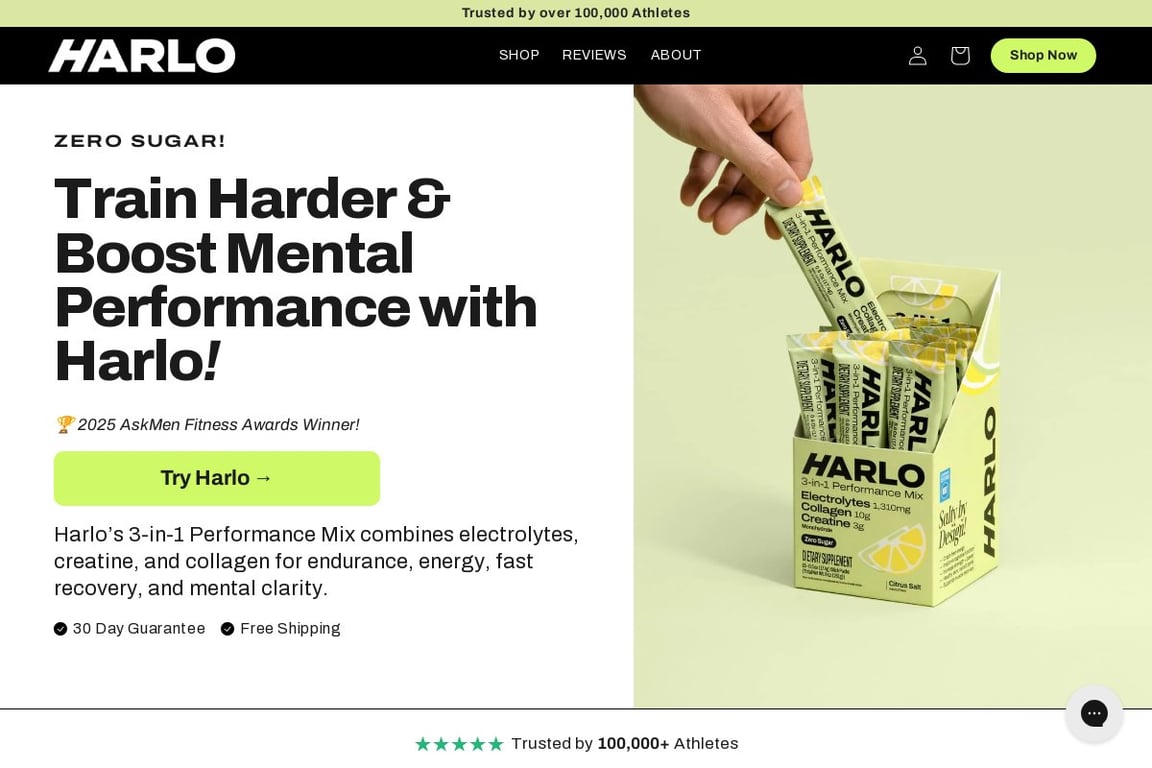 Harlo homepage