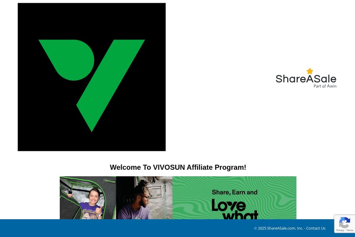 VIVOSUN INC affiliate program signup page