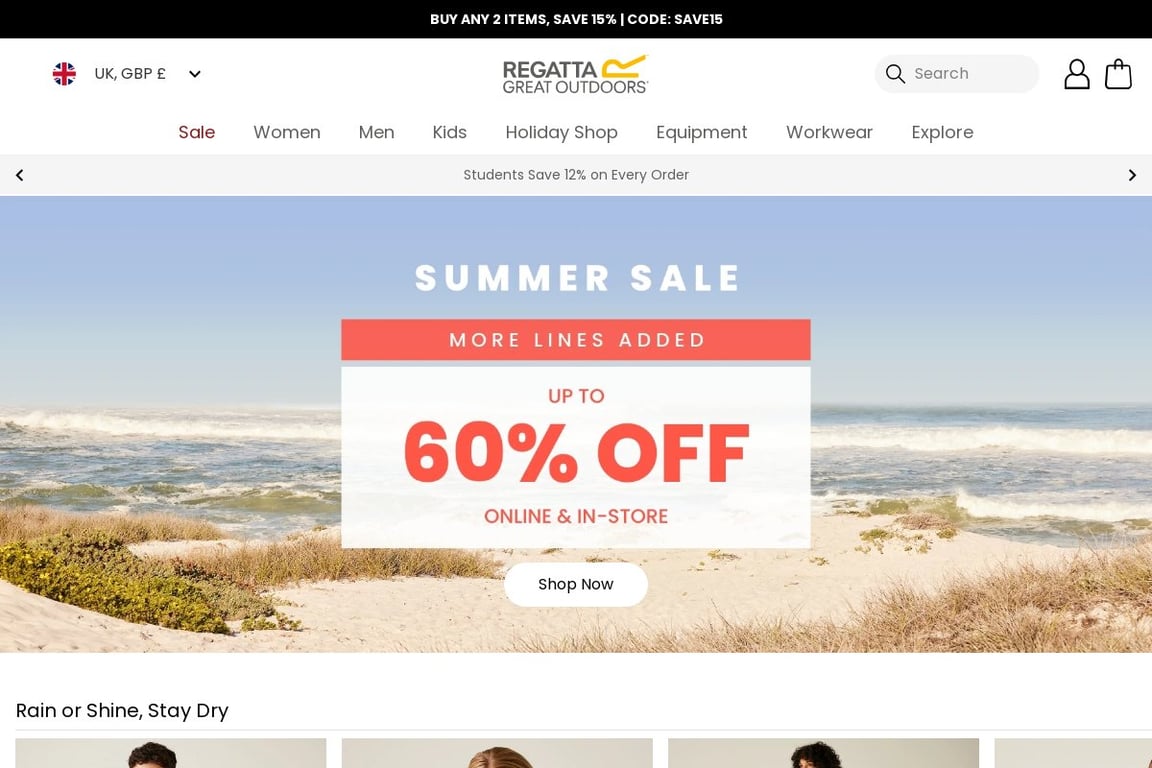 Regatta homepage