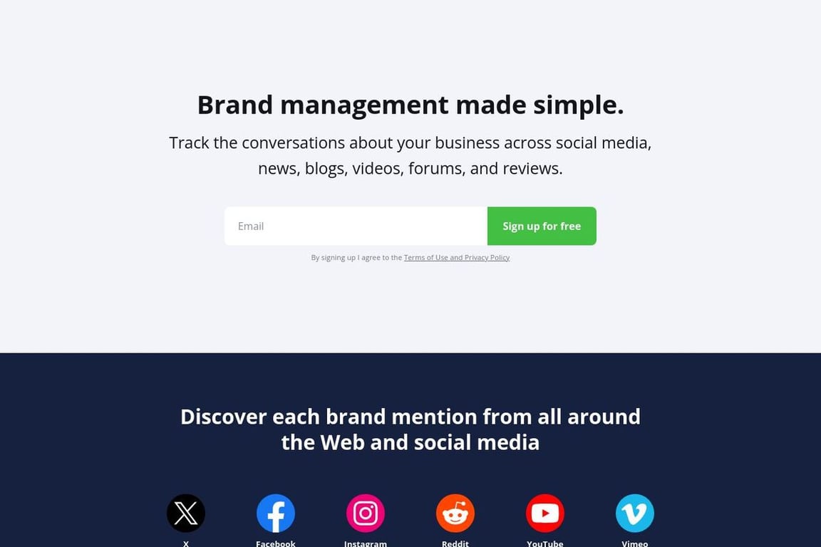 Awario homepage