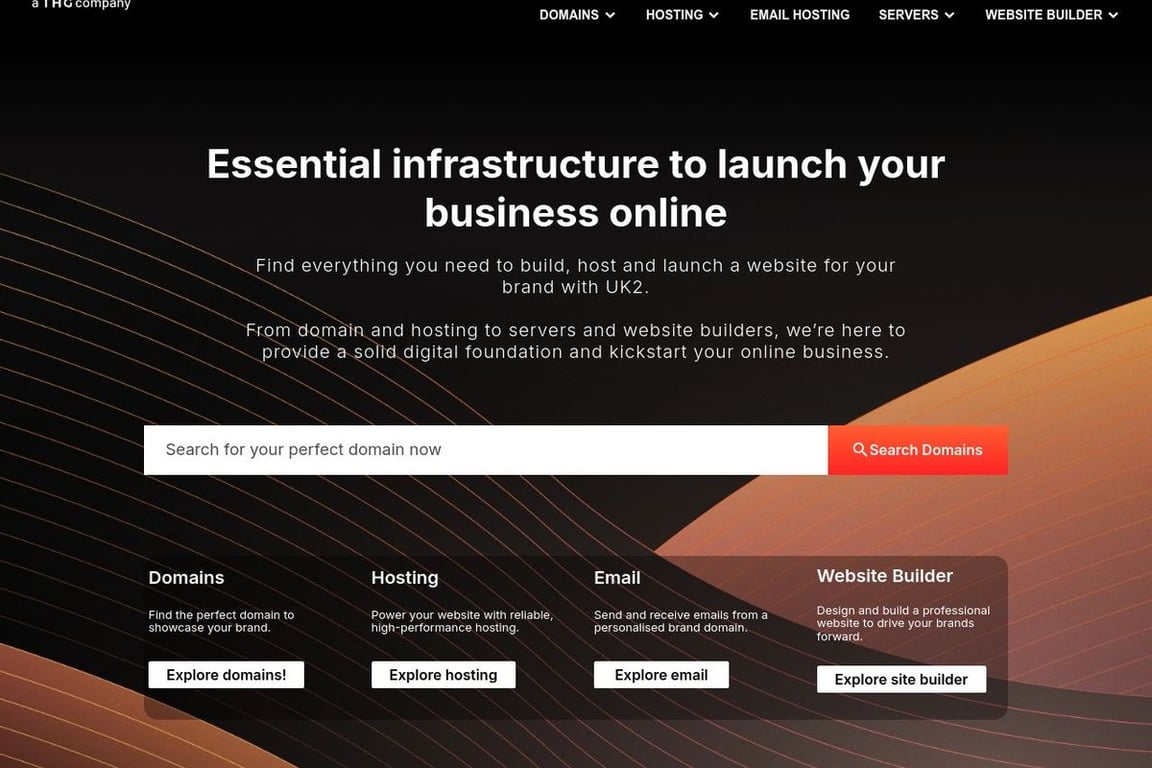 UK2 Group homepage