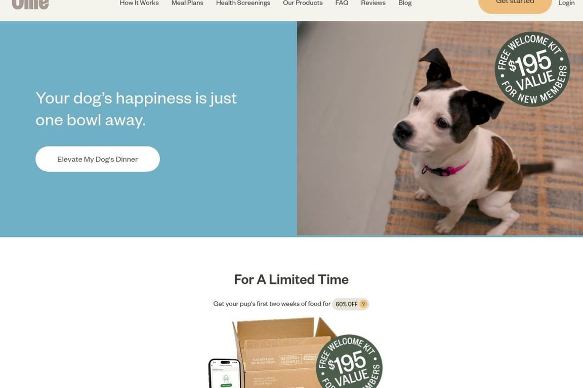 Ollie affiliate program signup page