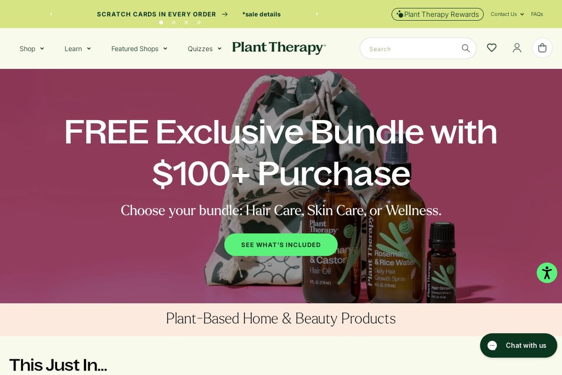 Plant Therapy homepage