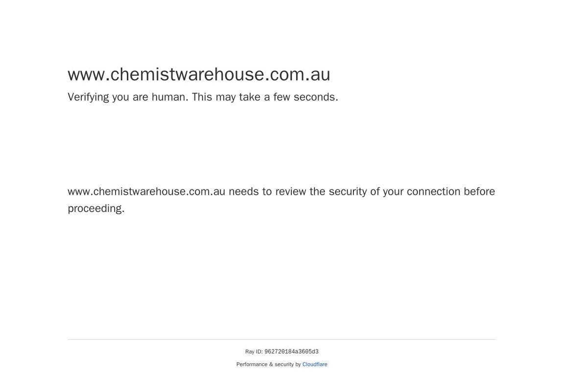 Chemist Warehouse AU homepage