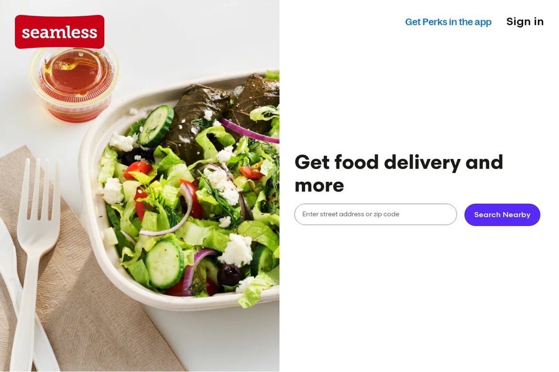 Seamless homepage