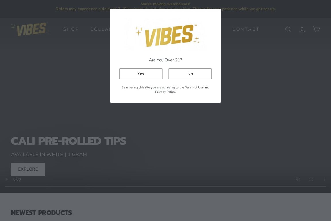 Vibes Papers homepage