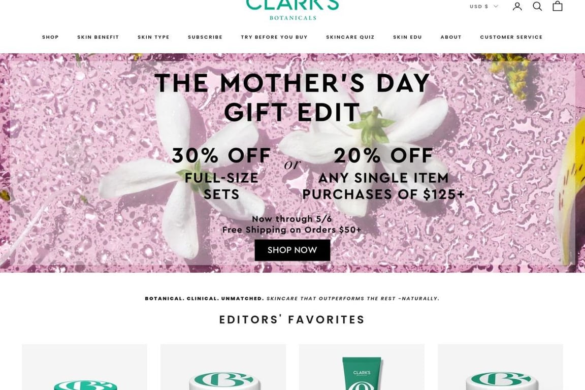 Clark’s Botanicals homepage