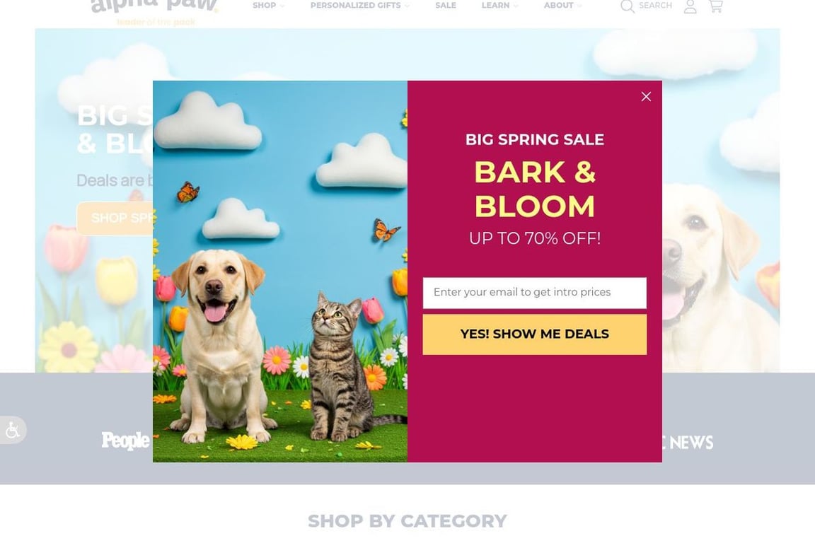 Alpha Paw Preferred homepage