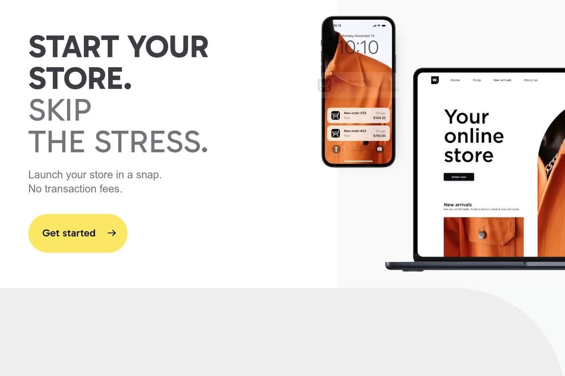 Ecwid homepage