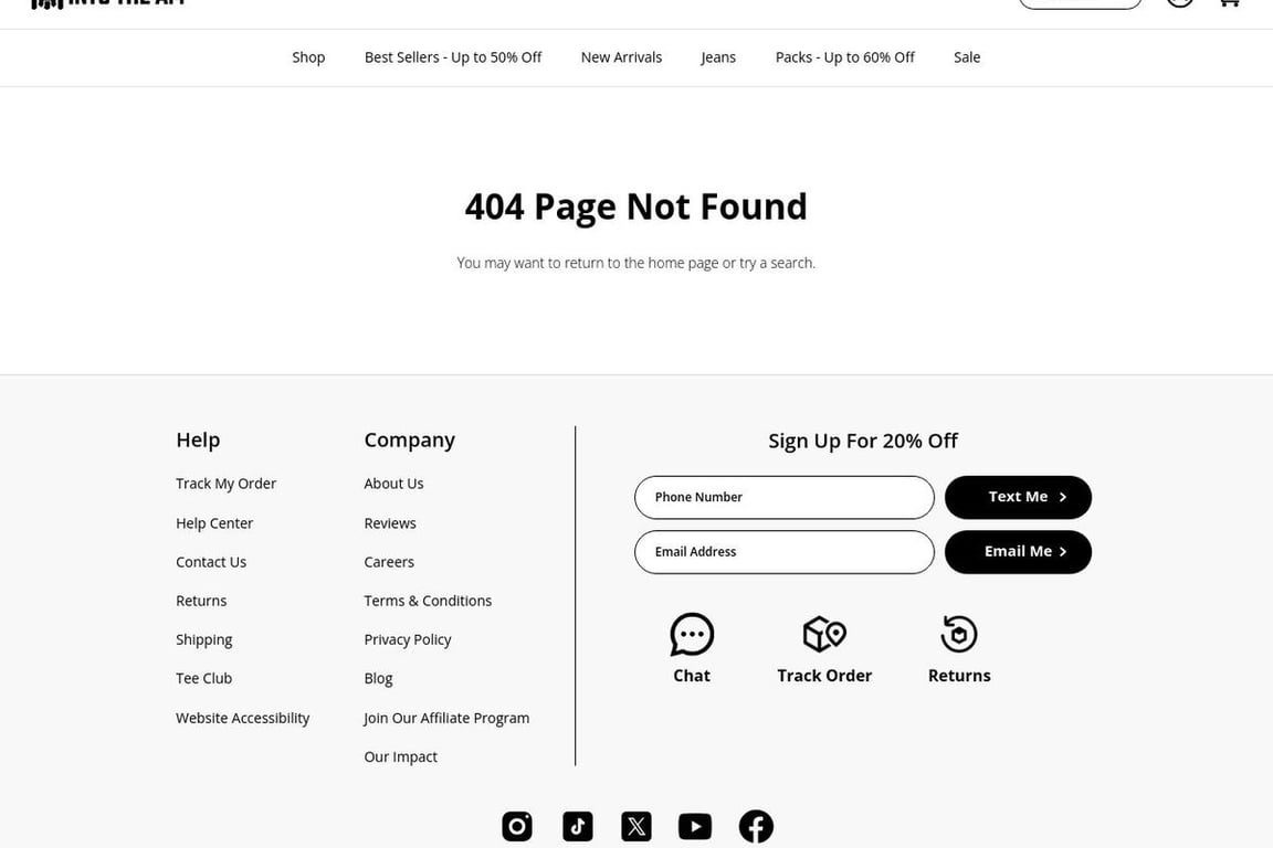 Into The AM affiliate program signup page