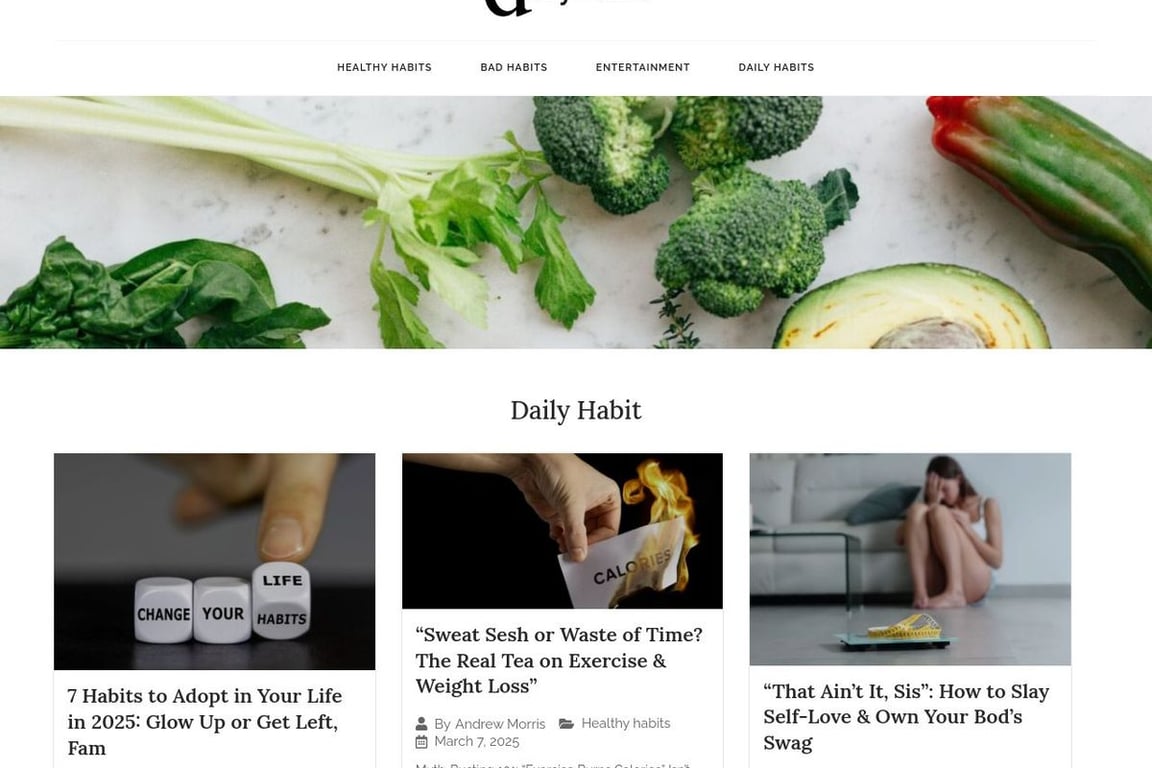 Daily Habit homepage