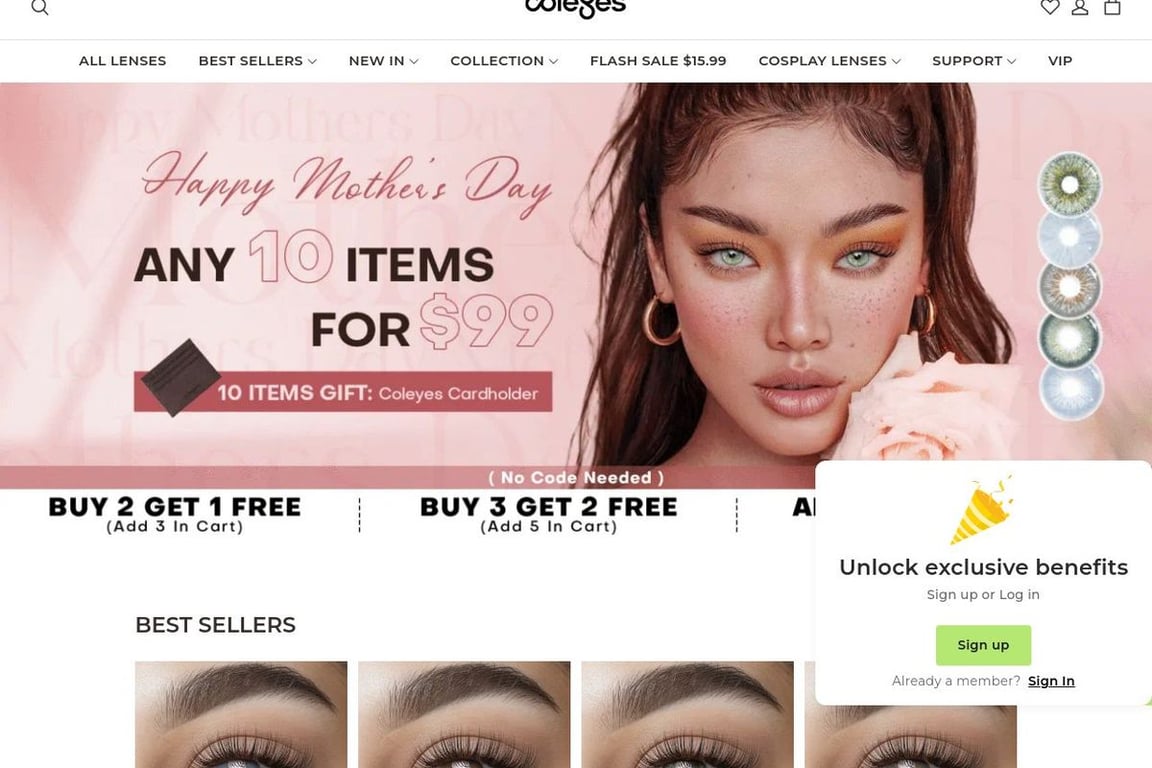 Coleyes homepage