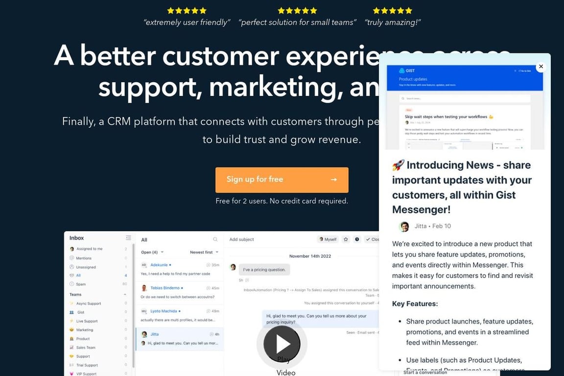 Gist homepage