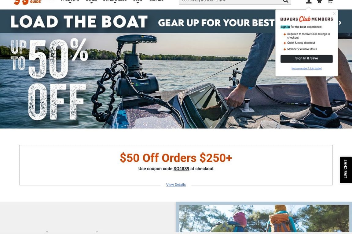 Sportsman’s Guide homepage