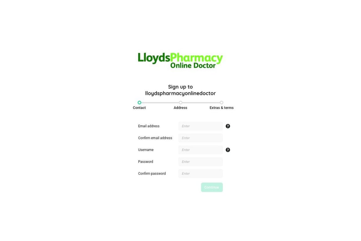 Lloyds Pharmacy affiliate program signup page