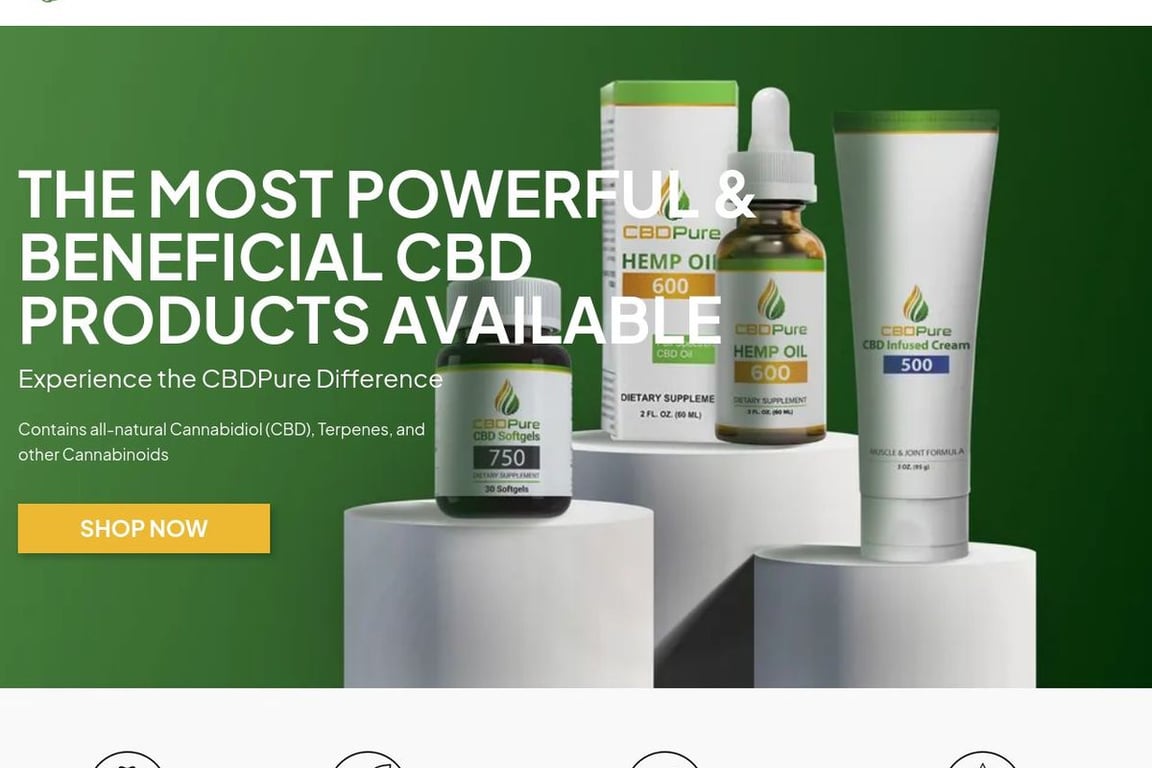 CBDPure homepage