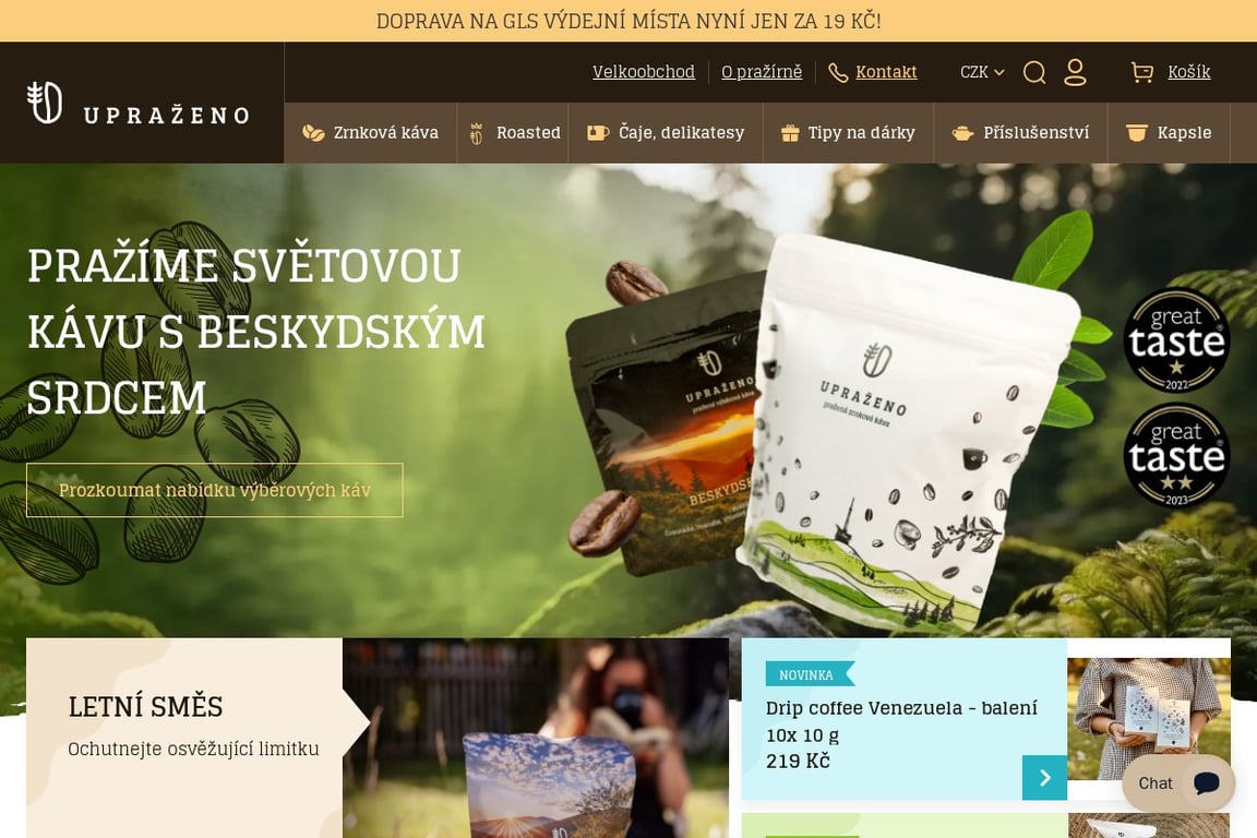 Uprazeno homepage