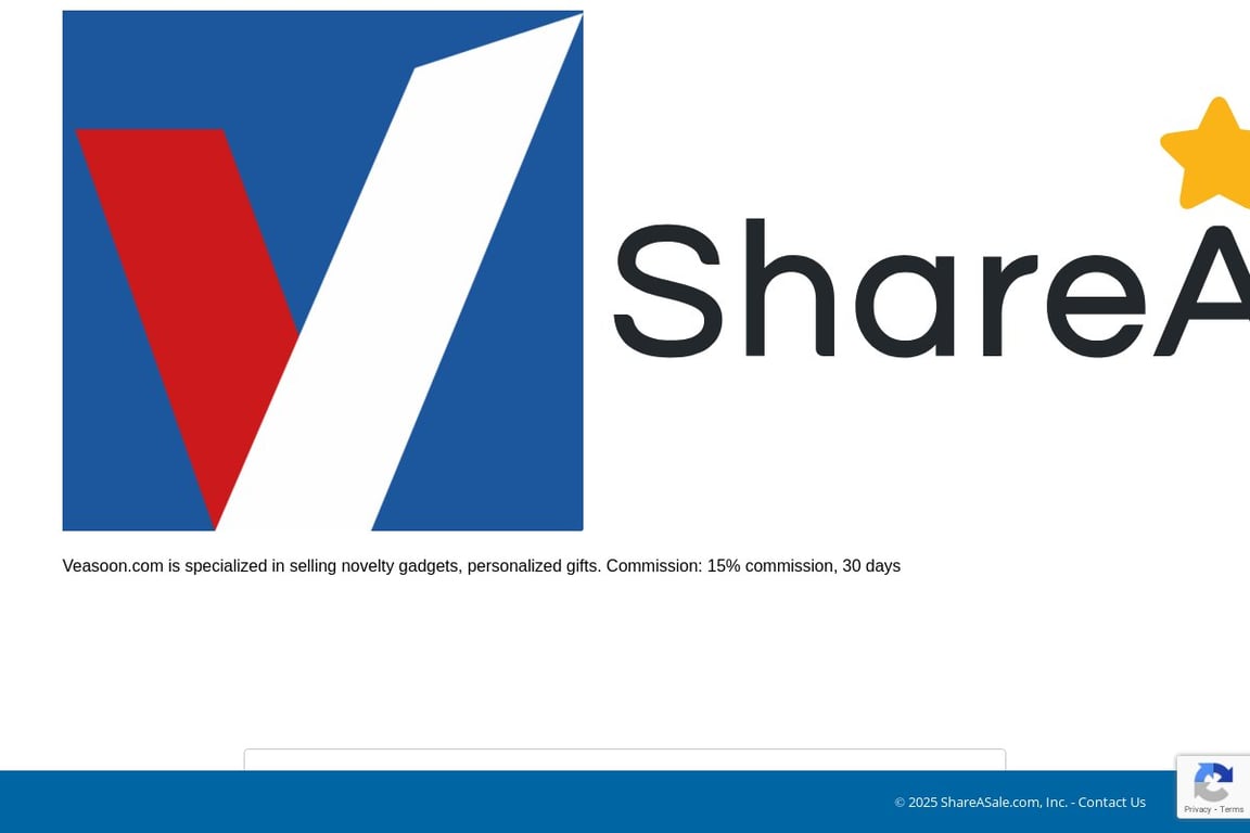 Veasoon Industrial Co, LTD affiliate program signup page