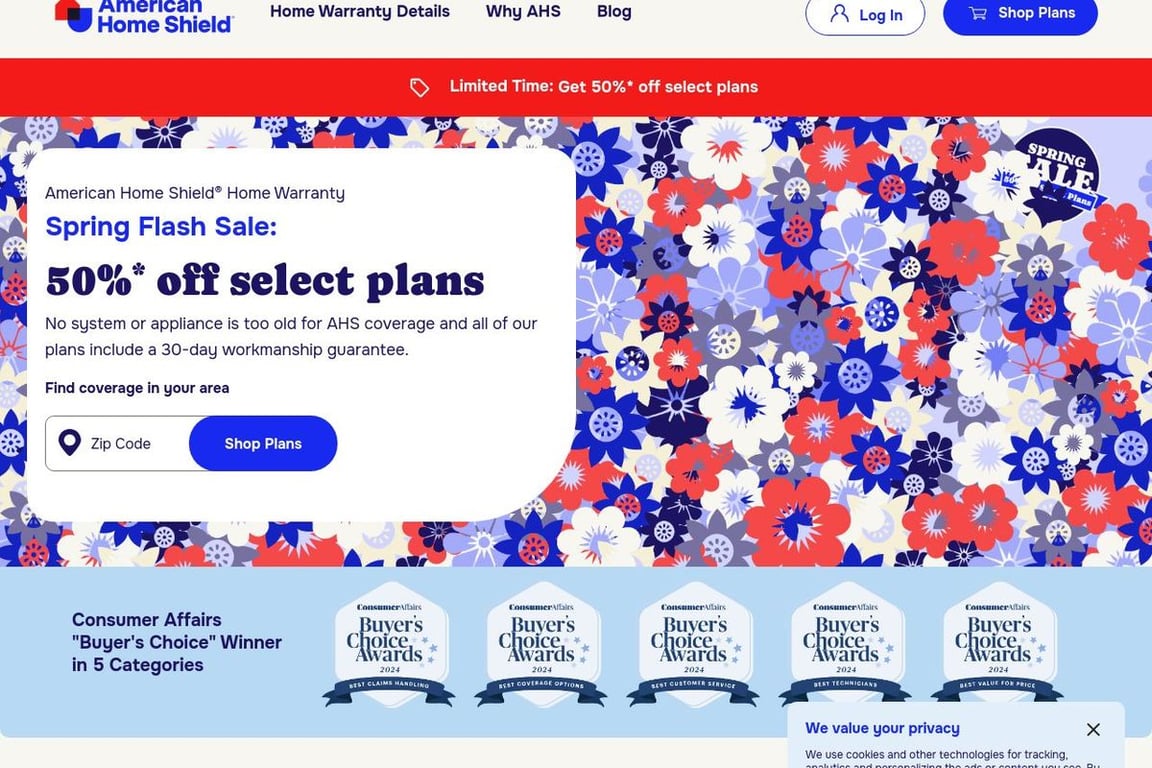American Home Shield homepage