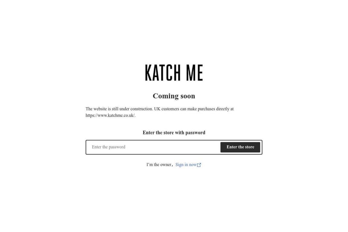 Katch Me homepage