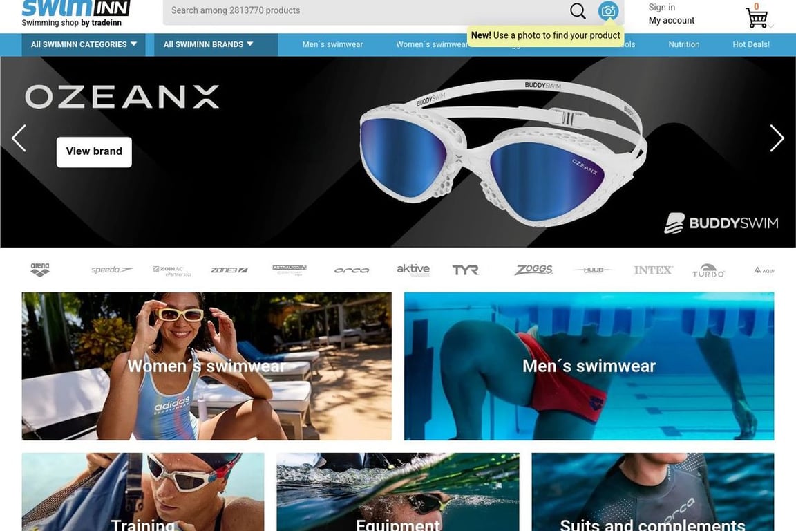 SwimInn homepage