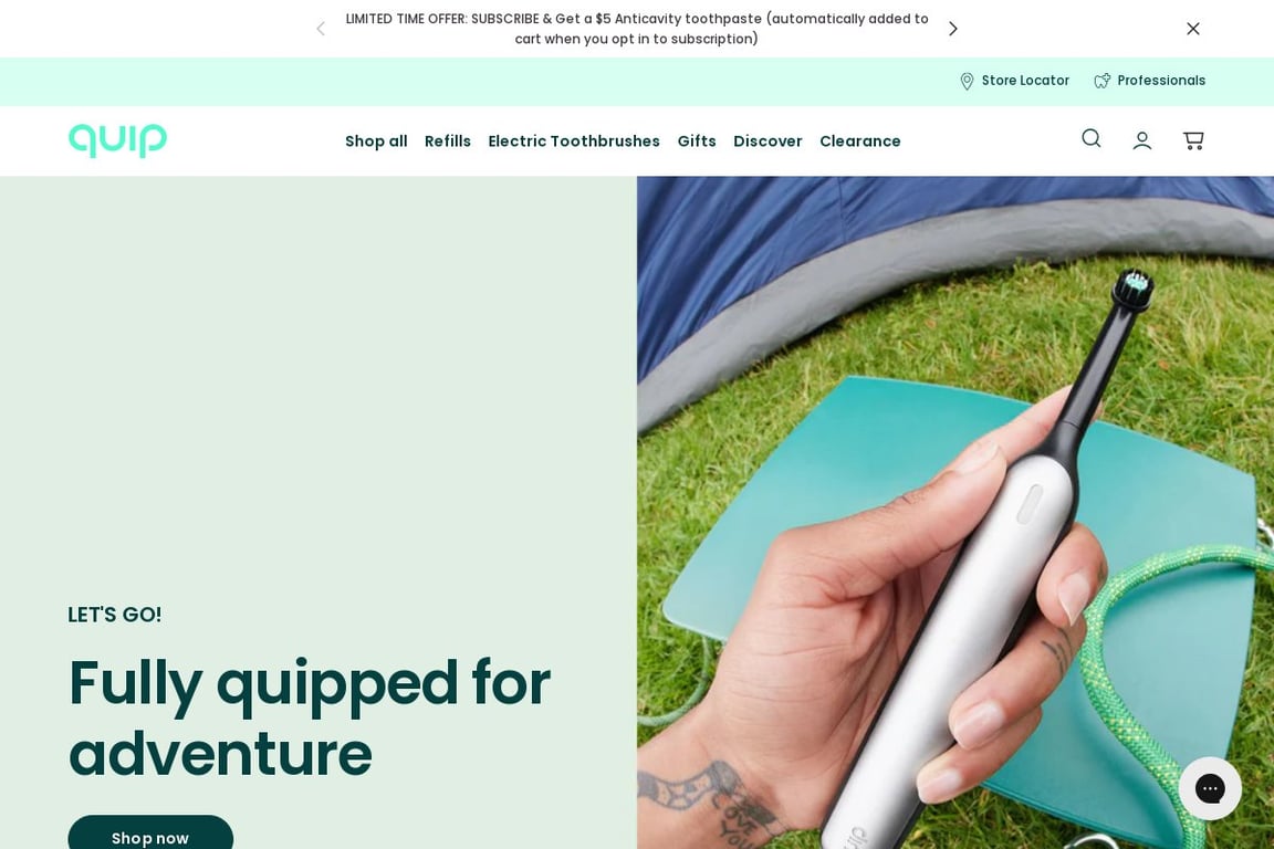 Quip homepage