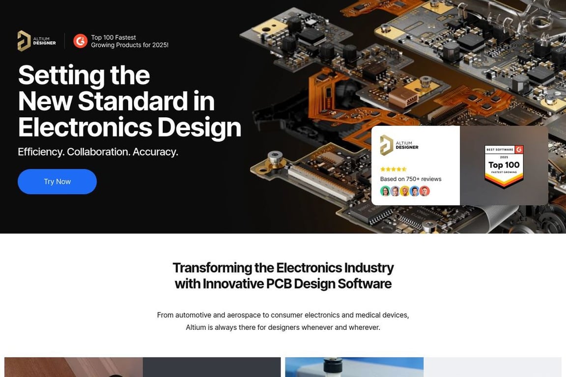 Altium homepage