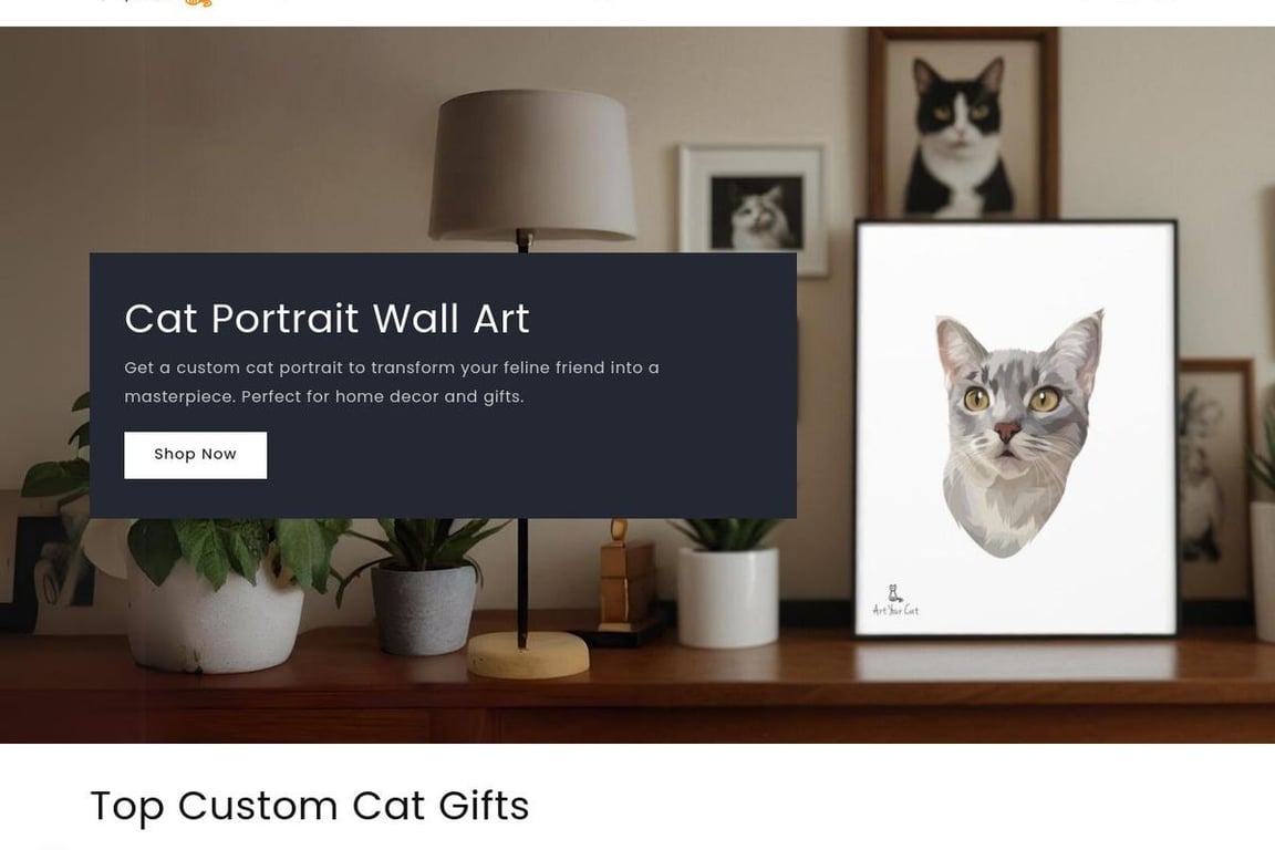 Art Your Cat homepage