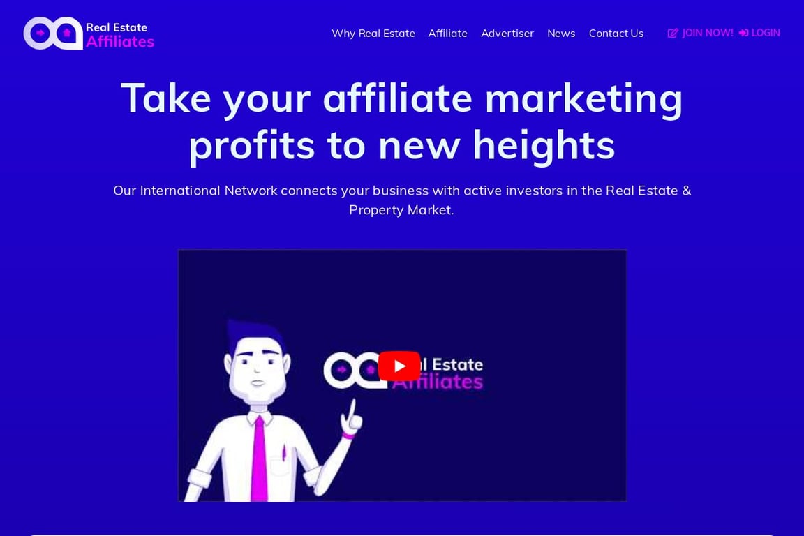 Real Estate Affiliates homepage