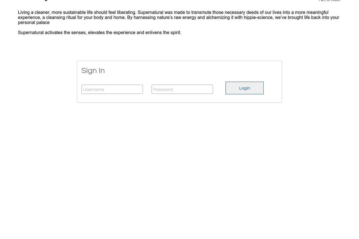 Supernatural affiliate program signup page