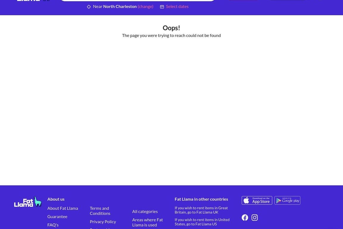 Fat Llama affiliate program signup page