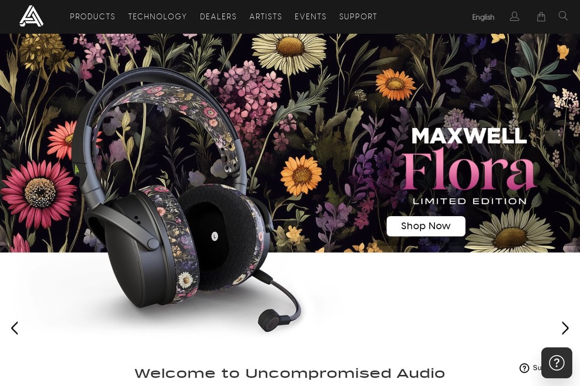 Audeze Preferred homepage