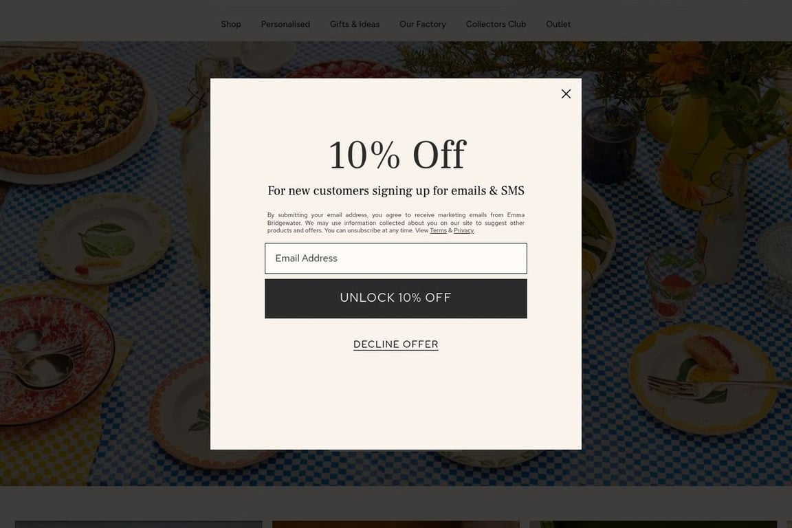 Emma Bridgewater (US) homepage
