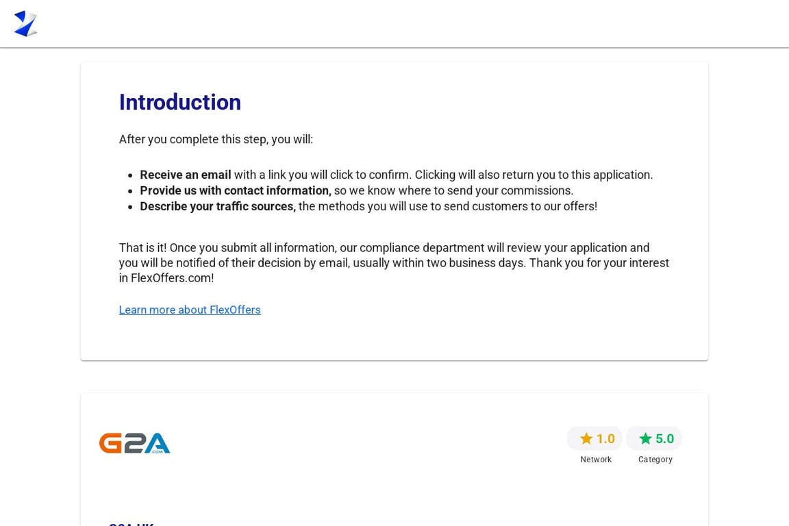 G2A.com UK affiliate program signup page