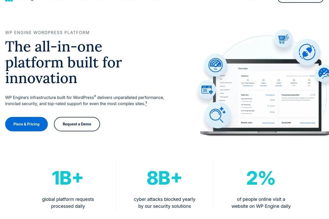 WP Engine homepage