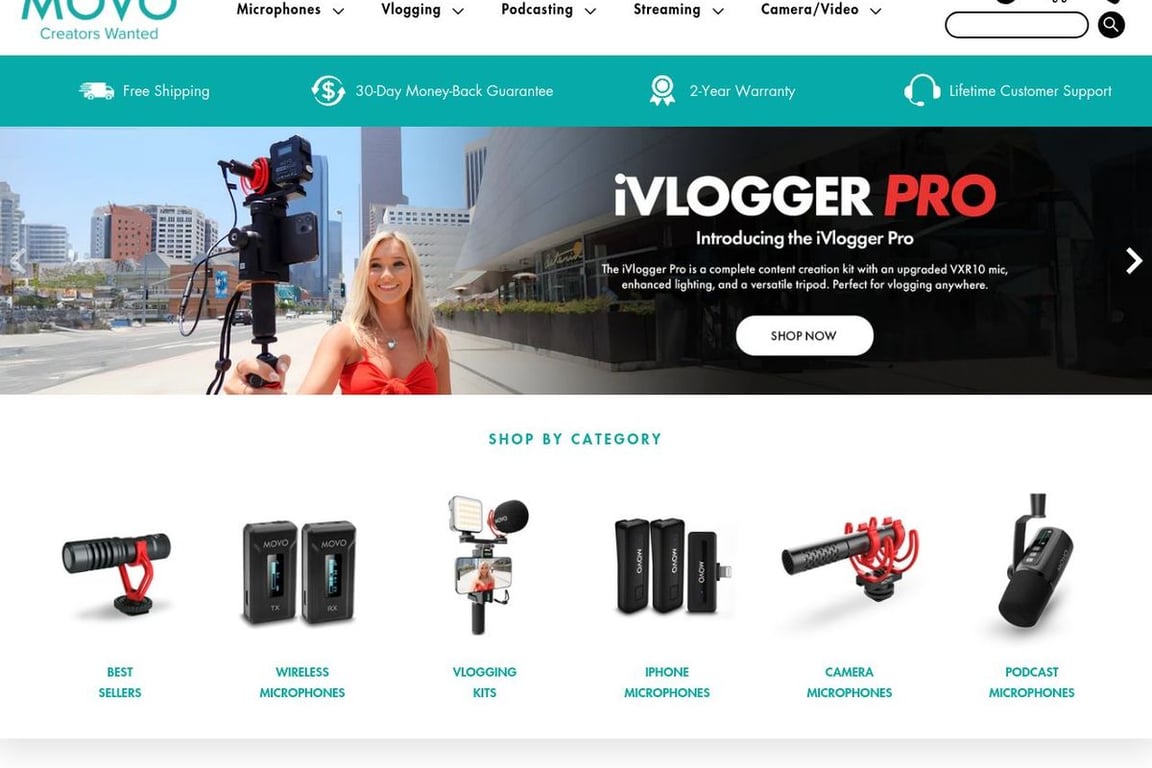 Movo Photo homepage