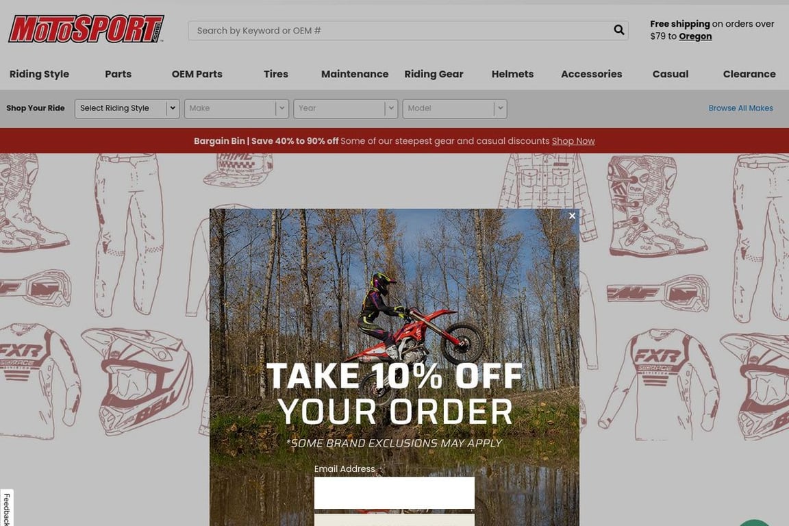 MotoSport.com homepage