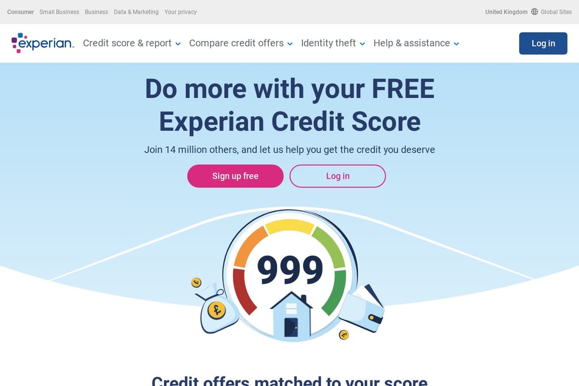 Experian IdentityWorks homepage