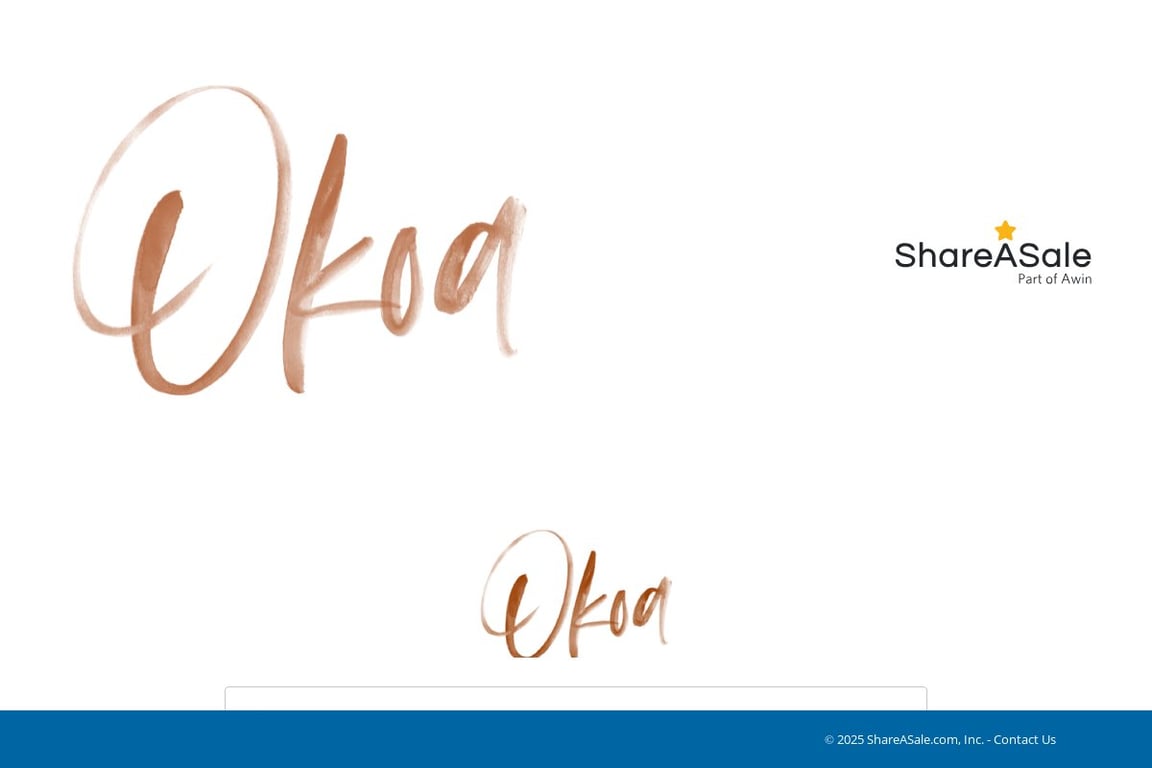 Okoa Home affiliate program signup page