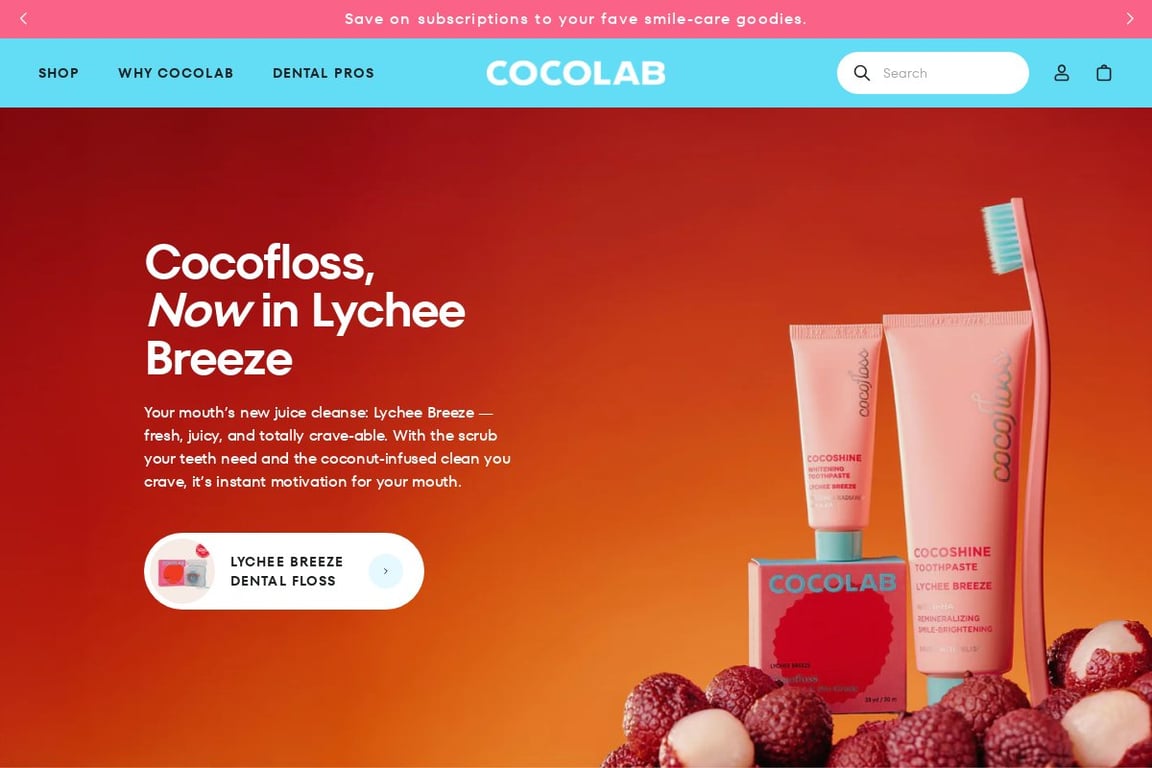Cocofloss homepage