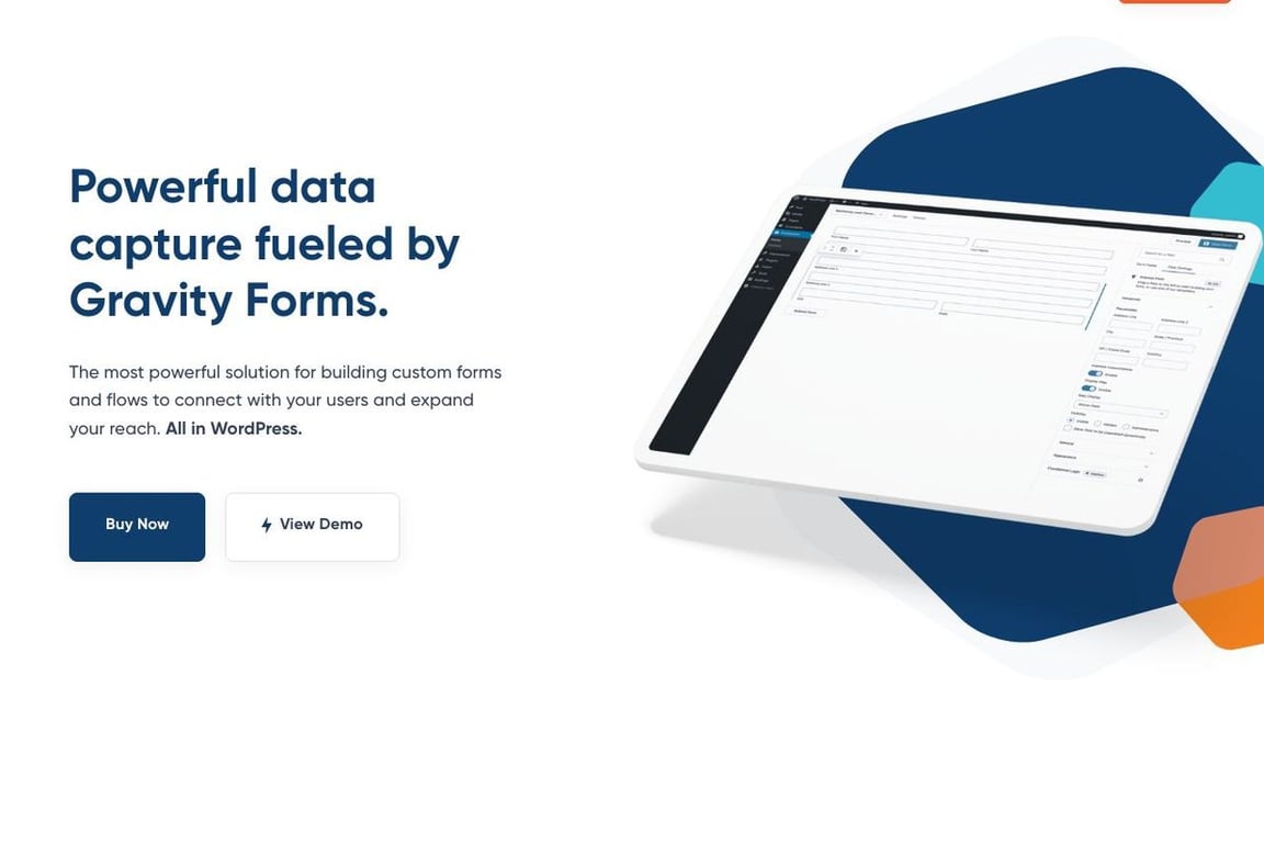 Gravity Forms homepage