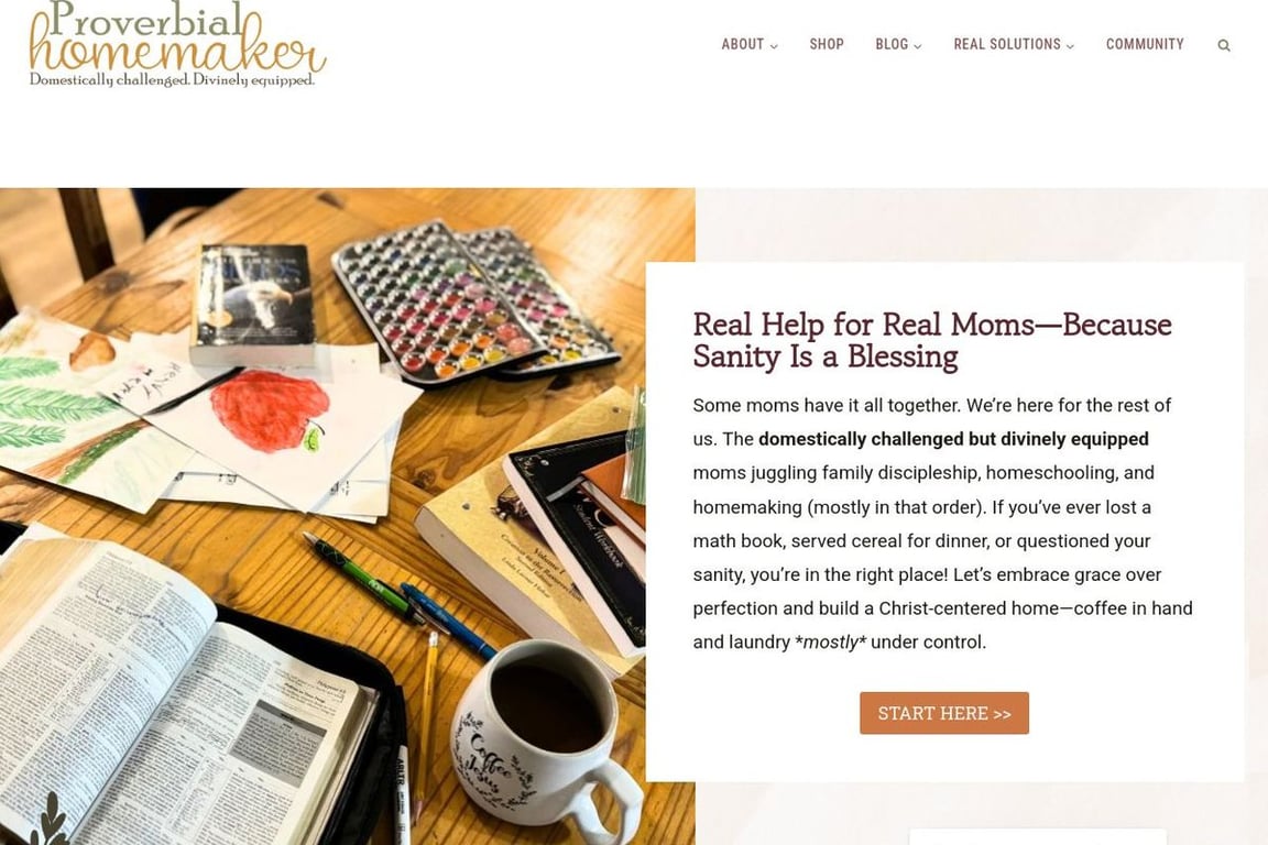 Proverbial Homemaker homepage