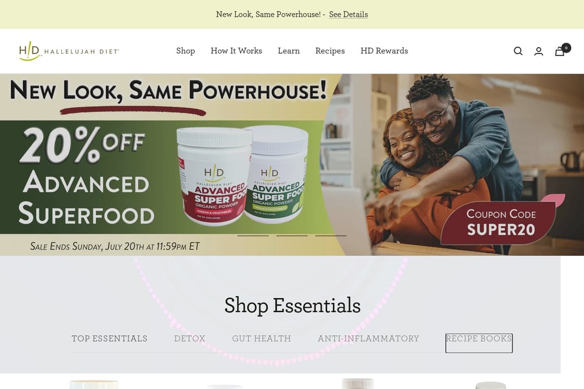 Hallelujah Acres homepage