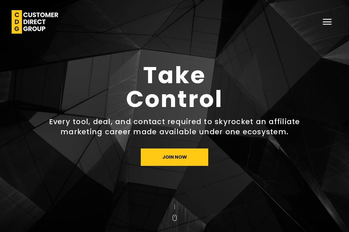 Customer Direct Group affiliate program signup page
