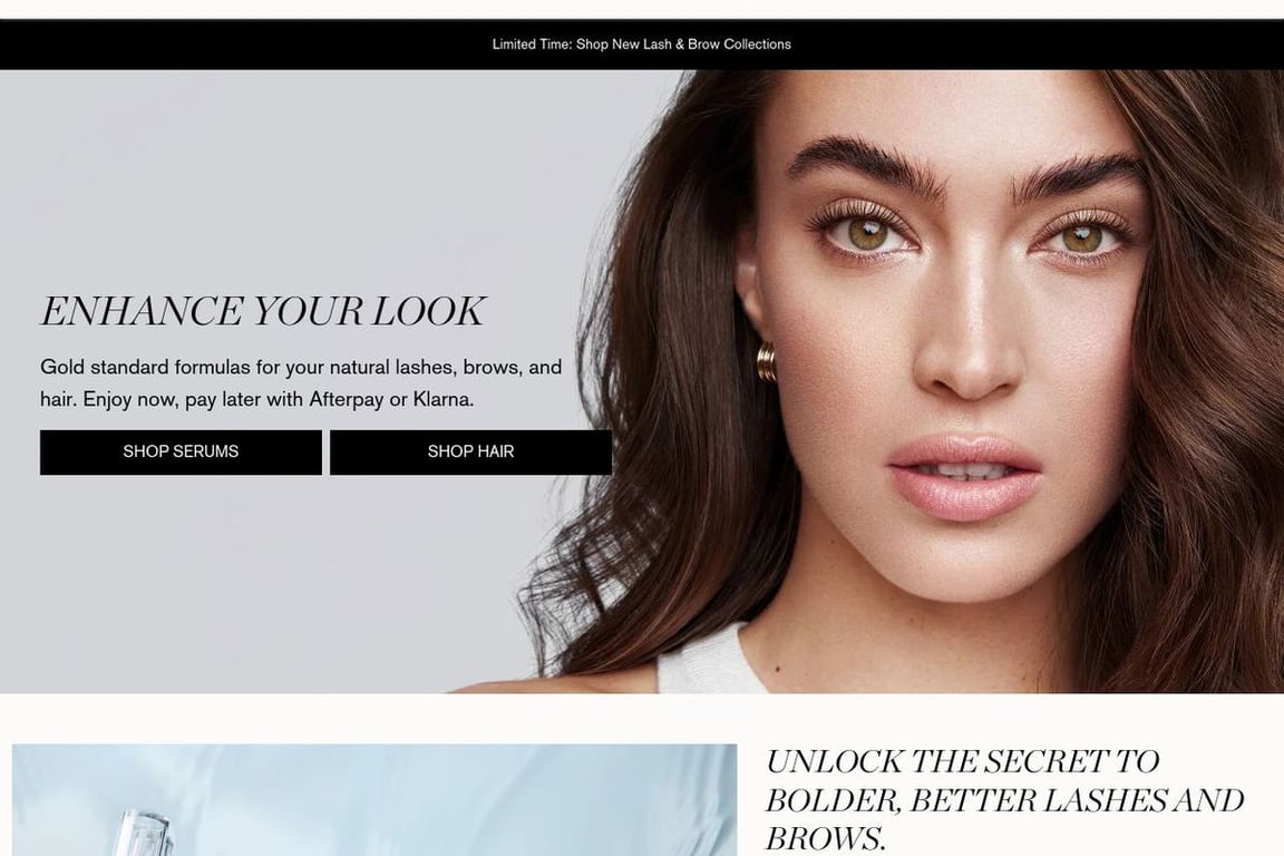 Athena Cosmetics homepage