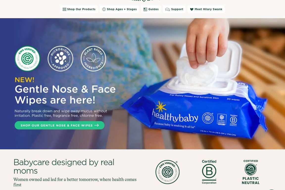 Healthynest homepage