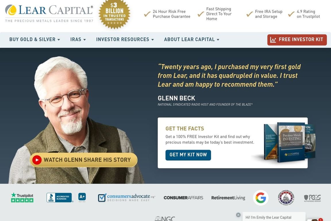 Lear Capital homepage