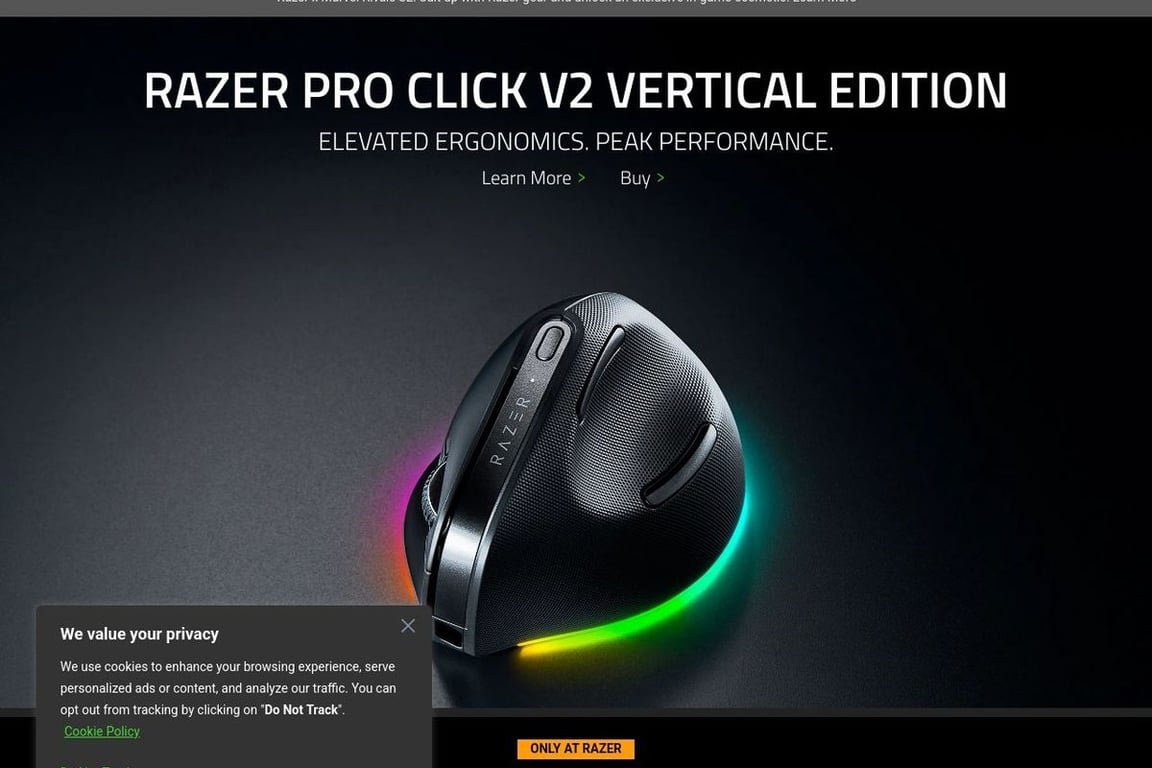 Razer homepage