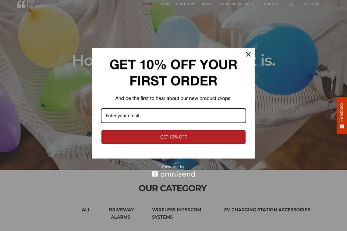 Hosmart homepage